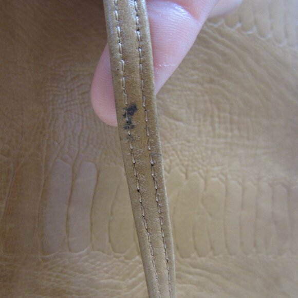 Vintage 1980’s Krizia Tan Leather Shoulder Bag Designer - Picture 7 of 12